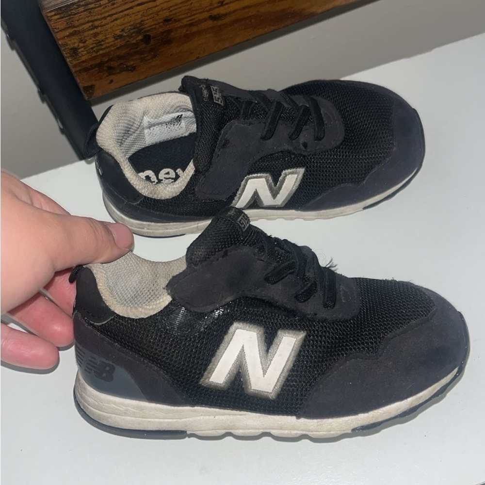 New Balance Kids Black and White Sneakers
